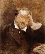 george moore painted in 1881 by edouard manet Spain oil painting artist